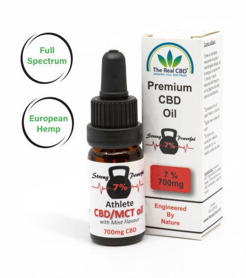 Óleo de MCT/CBD 7% para Atletas - Menta