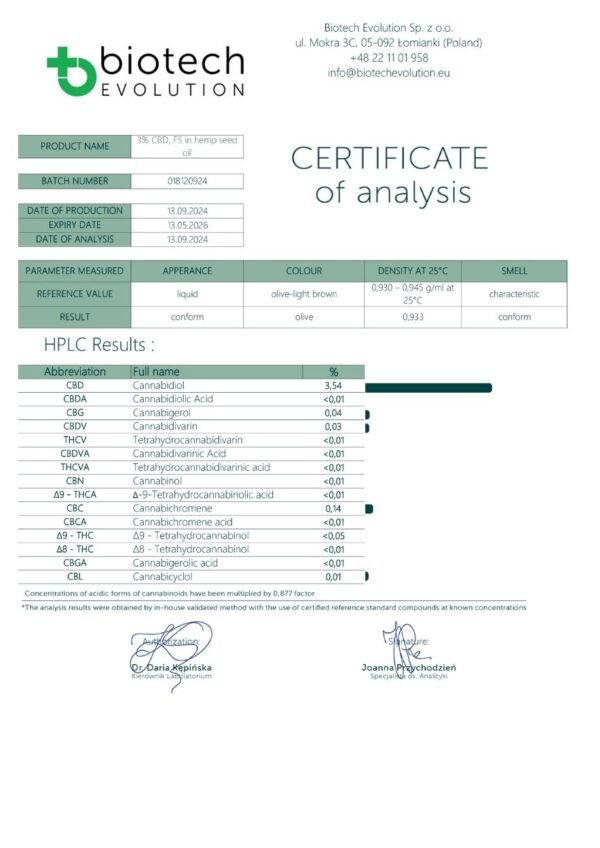 Óleo de CBD 3% Puro - Image 2